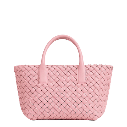 Cabat Mini Leather Handbags - Pink - Image 3