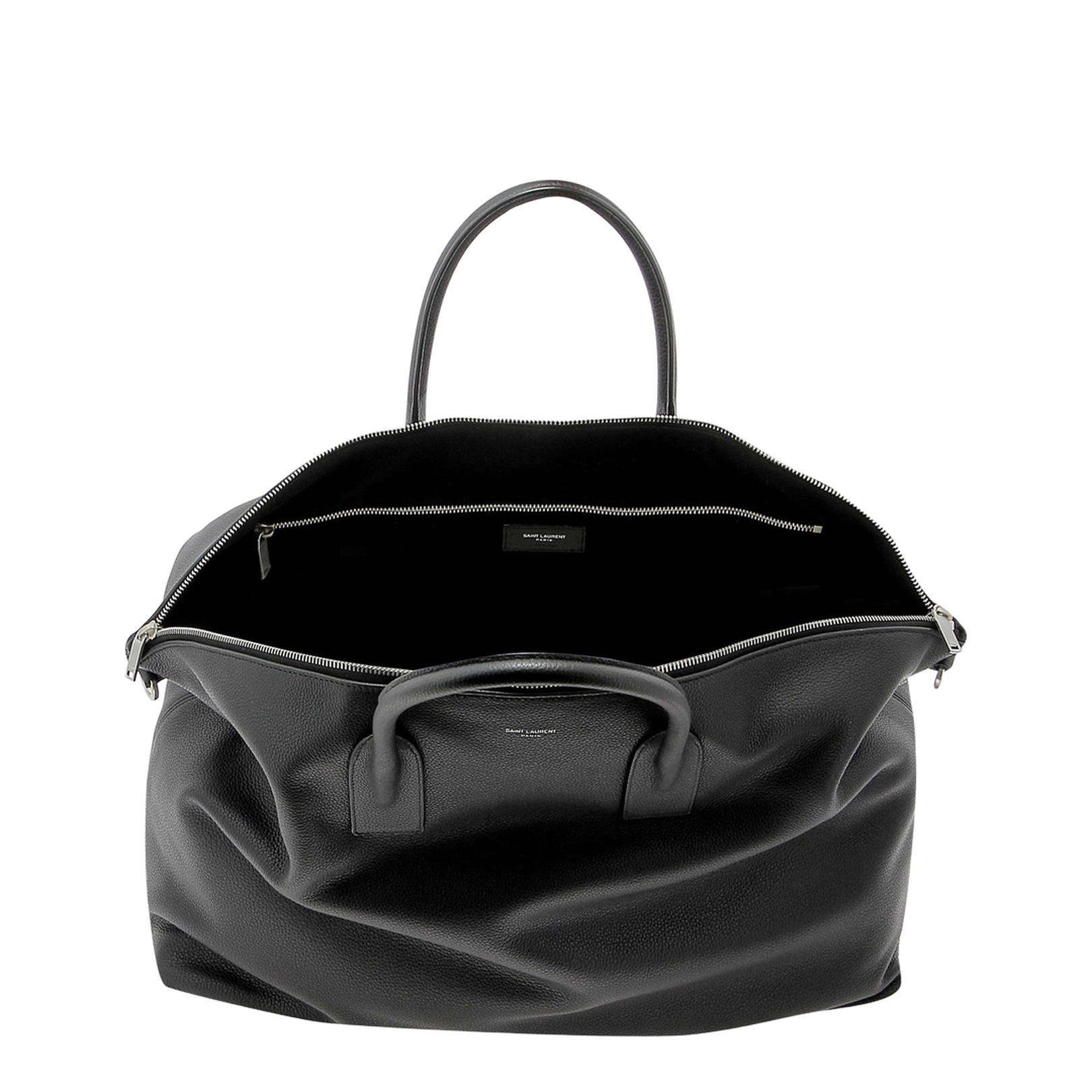 Bowling Giant Leather Duffel Bags - Black - Image 4