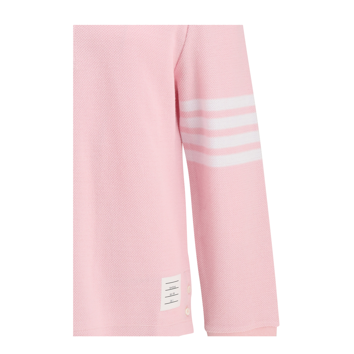 Textured Piqu 4 Bar Long Sleeve Polo - Image 3