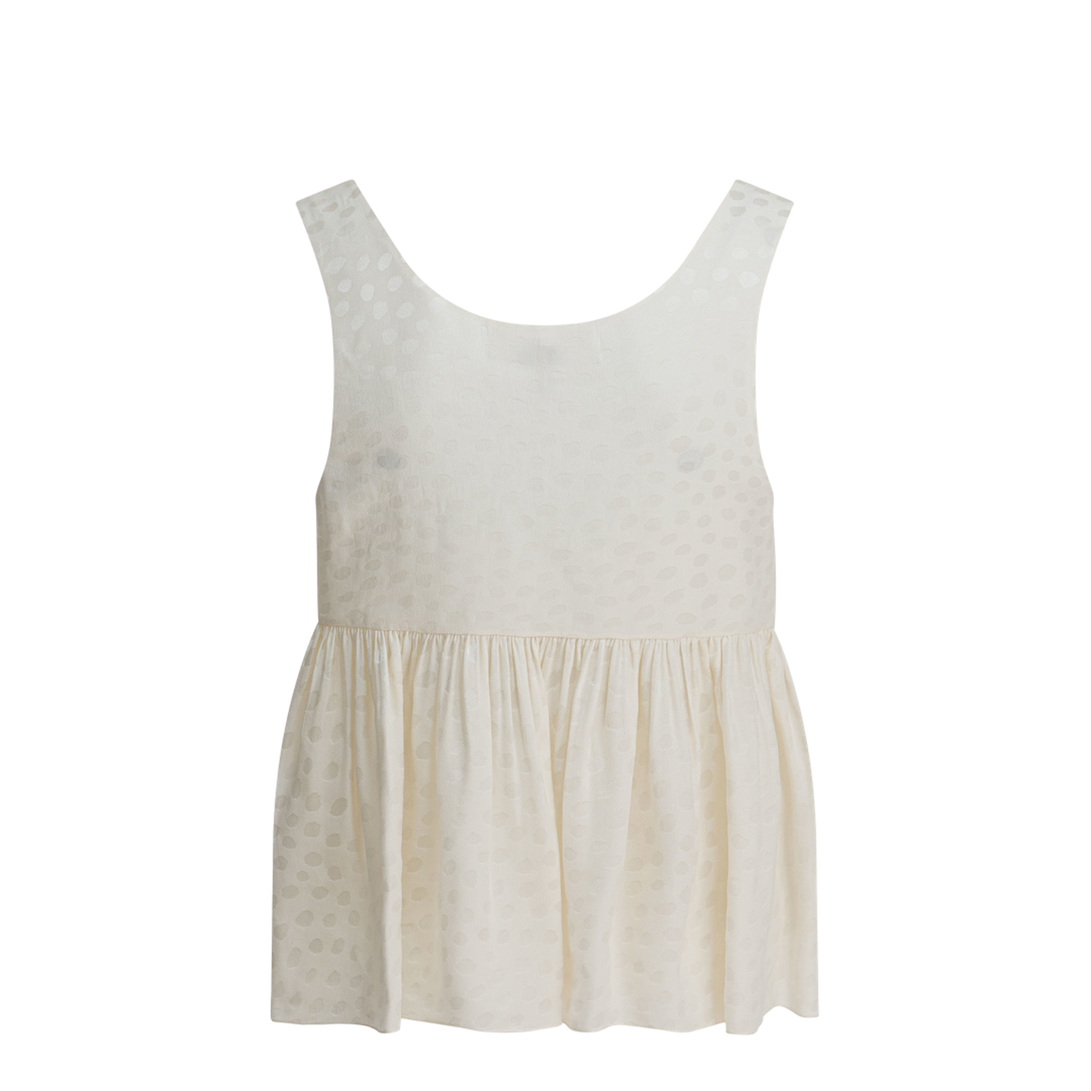 Silk Peplum Top - Image 2