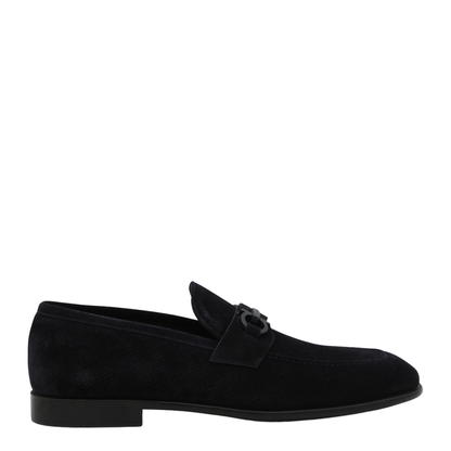 Navy Leather Loafers - Image 2