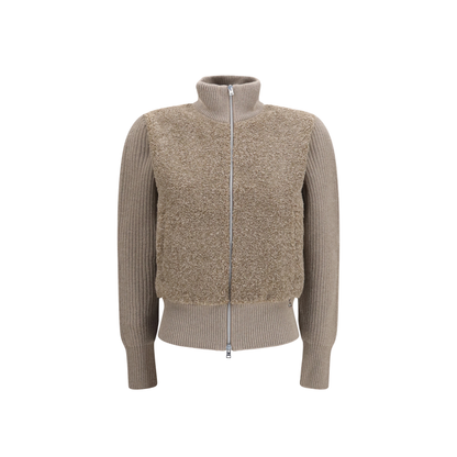 Resort Ribbed Pure Wool Cardigan - Image 1