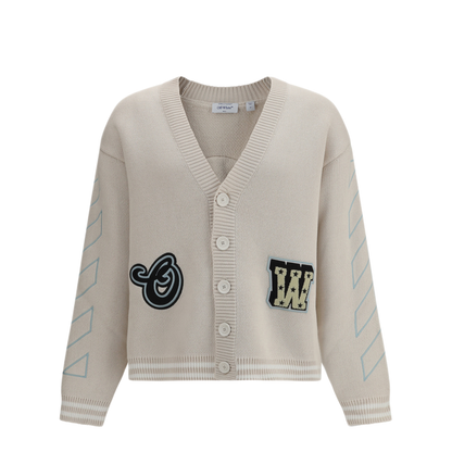 Star Logo Diagonal Varsity Cardigan - Image 1