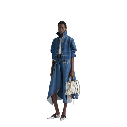 Shirt in Medium Blue Denim - Image 2