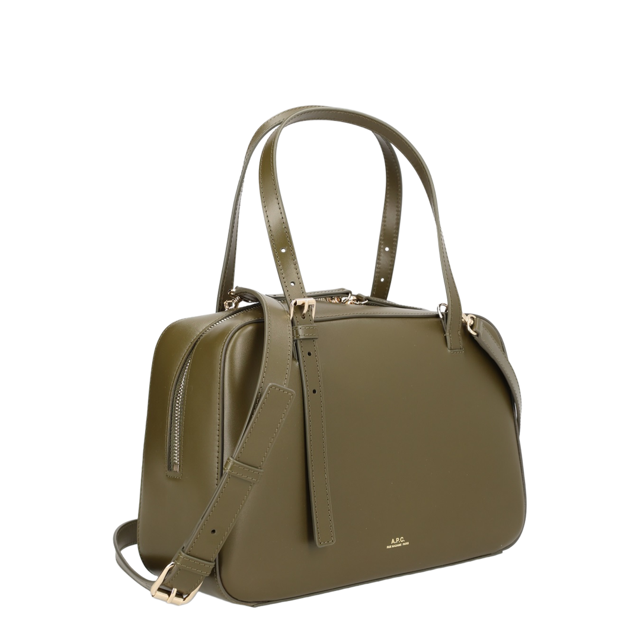 Virginie Box Bag - Dark Khaki - Image 2