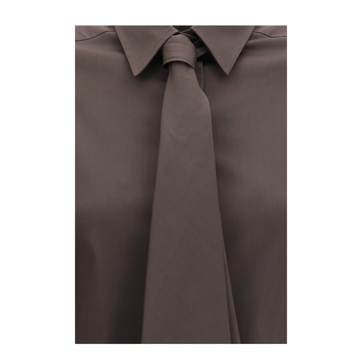 Cotton Blend Shirt With Tie - Image 3