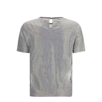 Striped Short-Sleeve Crewneck T-Shirt - Image 2