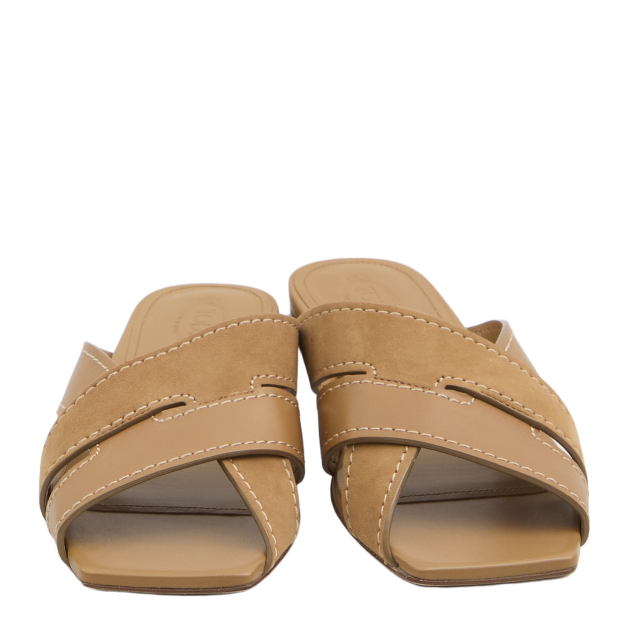 Smooth and Suede Leather Slides - Image 5