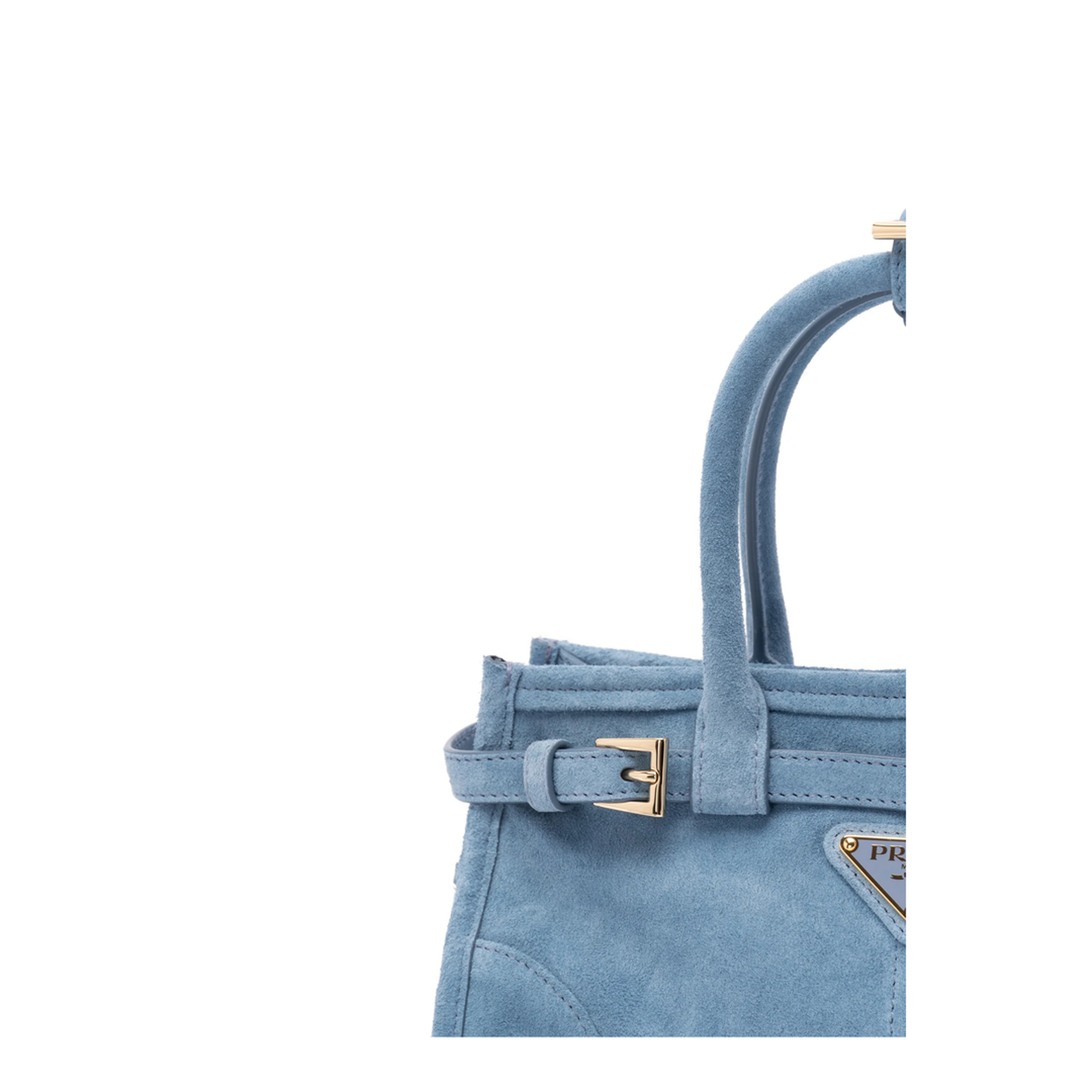Bonnie Mini Leather Handbag - Light Blue - Image 5