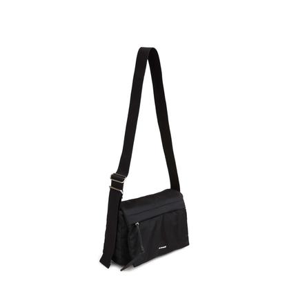 Logo Leather Shoulder Bag - Black - Image 4