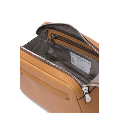 Beauty Case with Double Zipper in Natural - Image 5