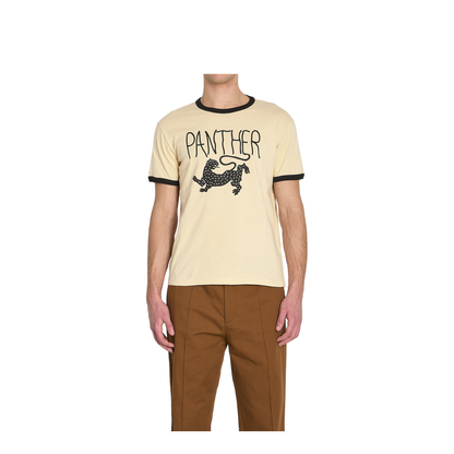 Beige Cotton T-Shirt - Image 1