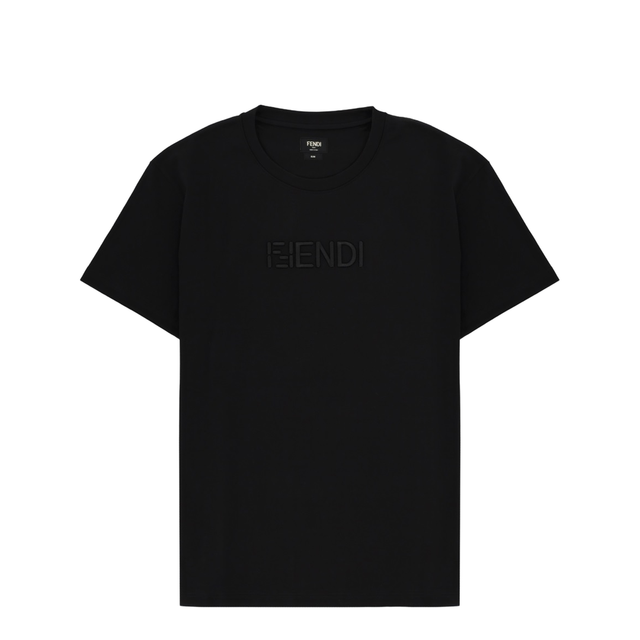 Black Cotton T-Shirt - Image 1