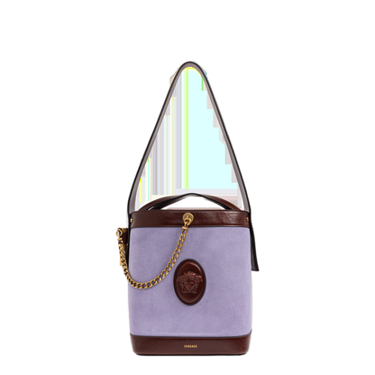 Pivot Small Suede Bucket Bag - Lilac - Image 1