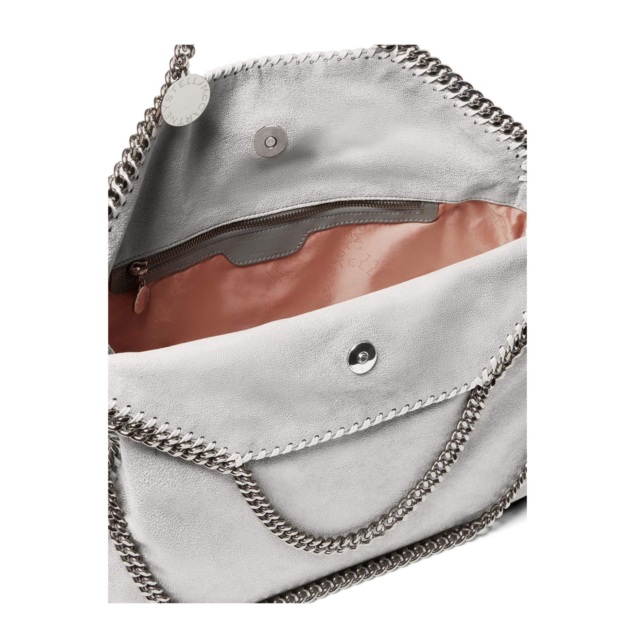 Falabella Medium Vegan Leather Tote Bag - Airlite Pearl Grey - Image 3
