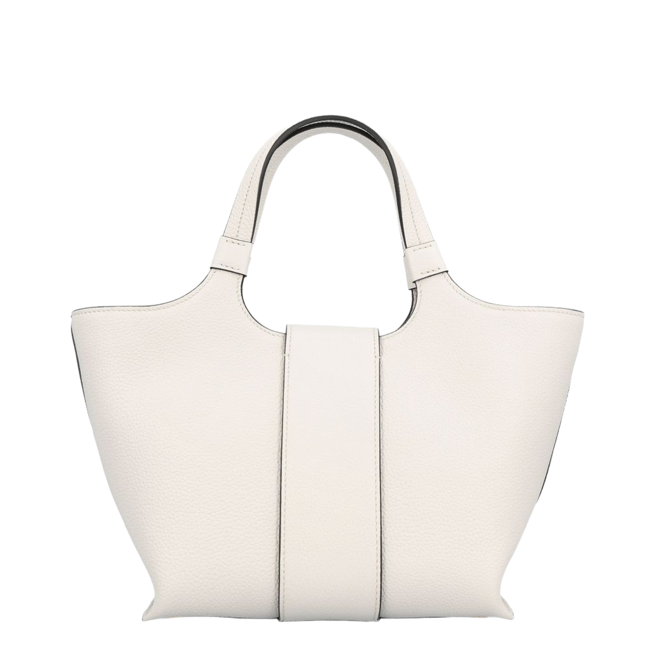 Belle Vivier Mini Shopping Bag In Ice White Calfskin - Ice White - Image 4