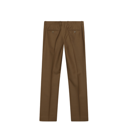 Brown Wool and Mohair Trousers - Image 2