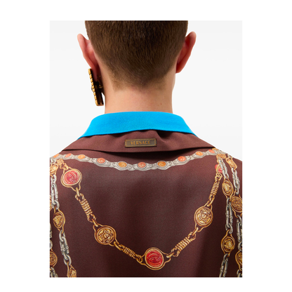 Printed Silk Twill Mini Shirt Dress - Image 2