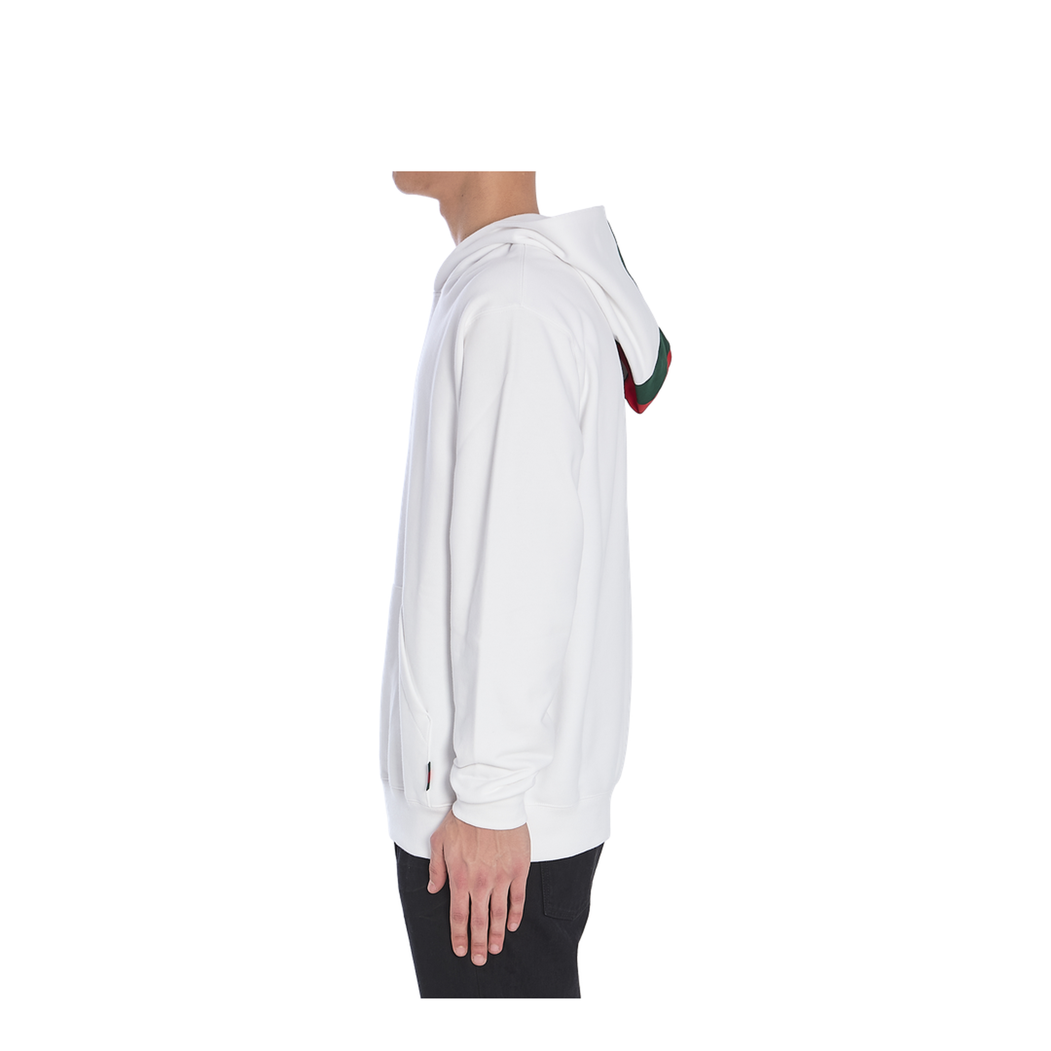 White Logo Hoodie - Image 3