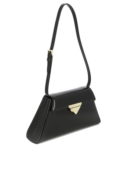 Leather Shoulder Bag, Gold Hardware - Image 2