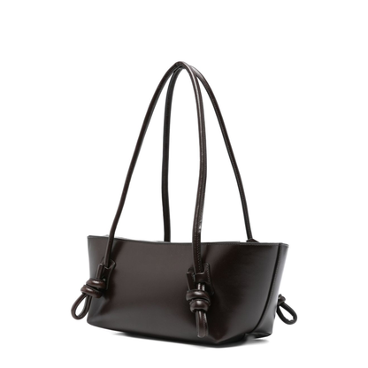 Fleca Medium Calf Leather Shoulder Bag - Brown - Image 4