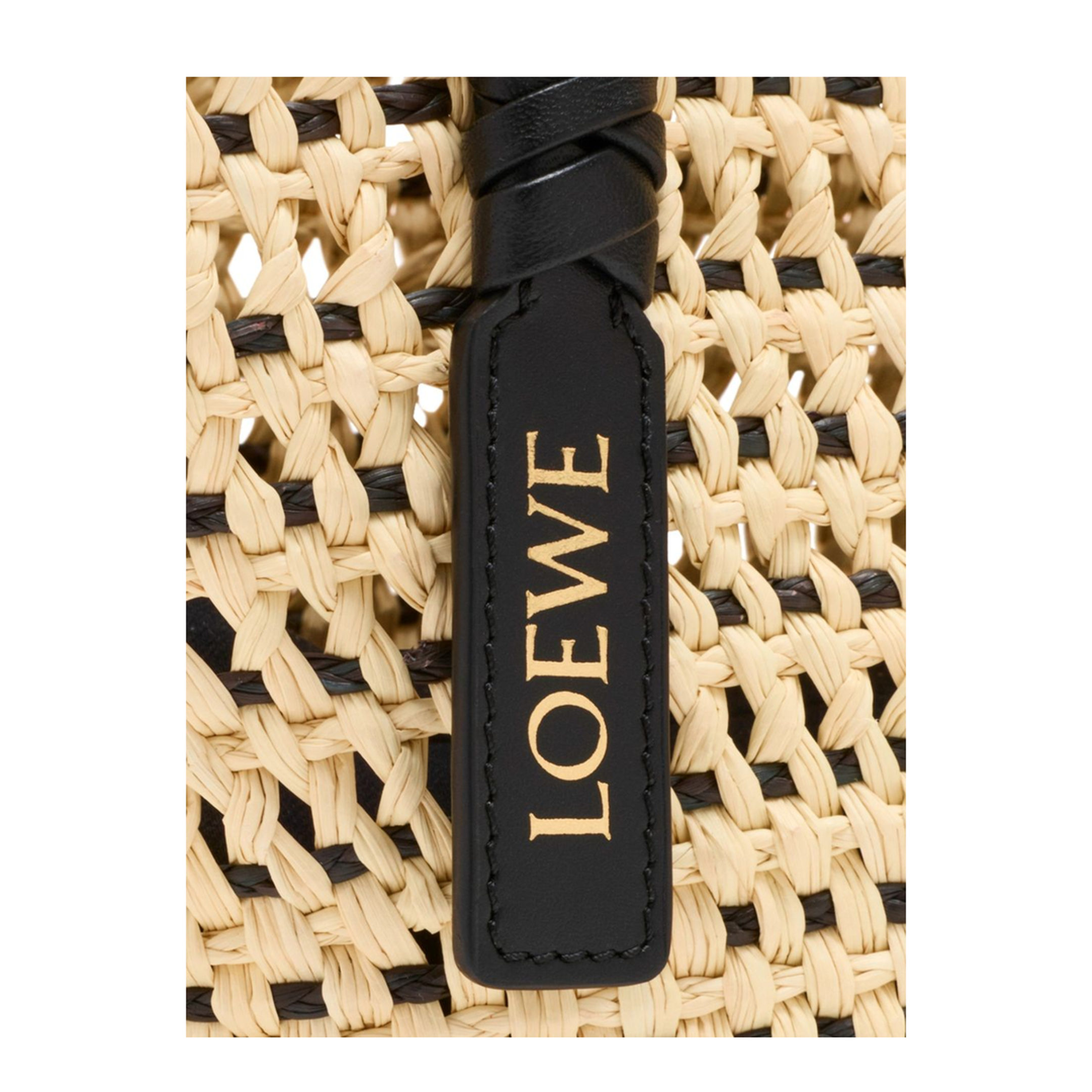 Paula’s Ibiza Small Braid Basket - Natural/Black - Image 5
