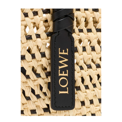 Paula’s Ibiza Small Braid Basket - Natural/Black - Image 5