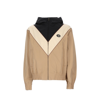 Multicolor Stretch Polyester Bomber Jacket - Image 1
