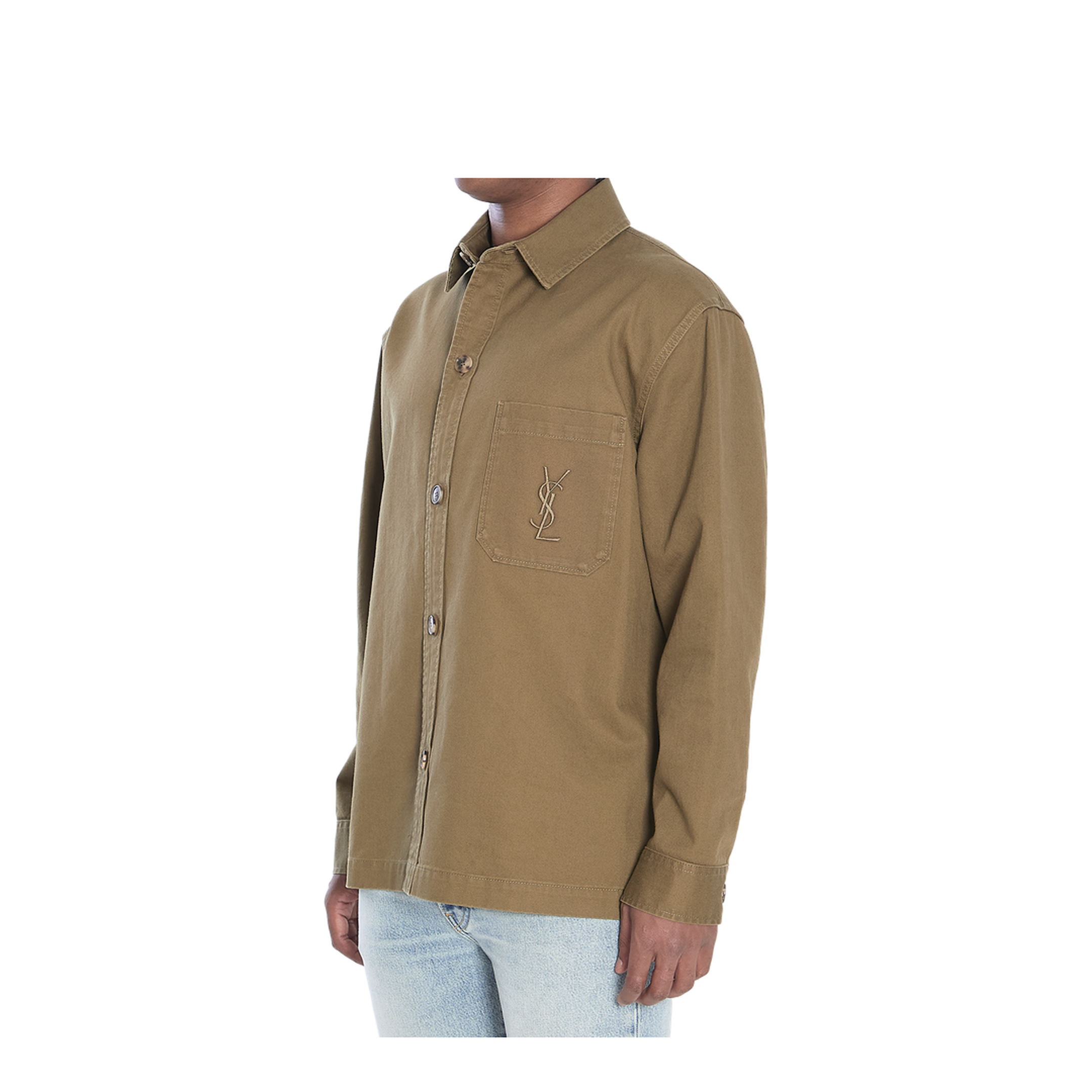 CASSANDRE Overshirt in Cotton Linen Gabardine - Image 2