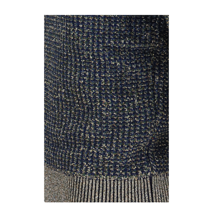 Short Sleeve Sequined Sweater With Buttons - Image 3