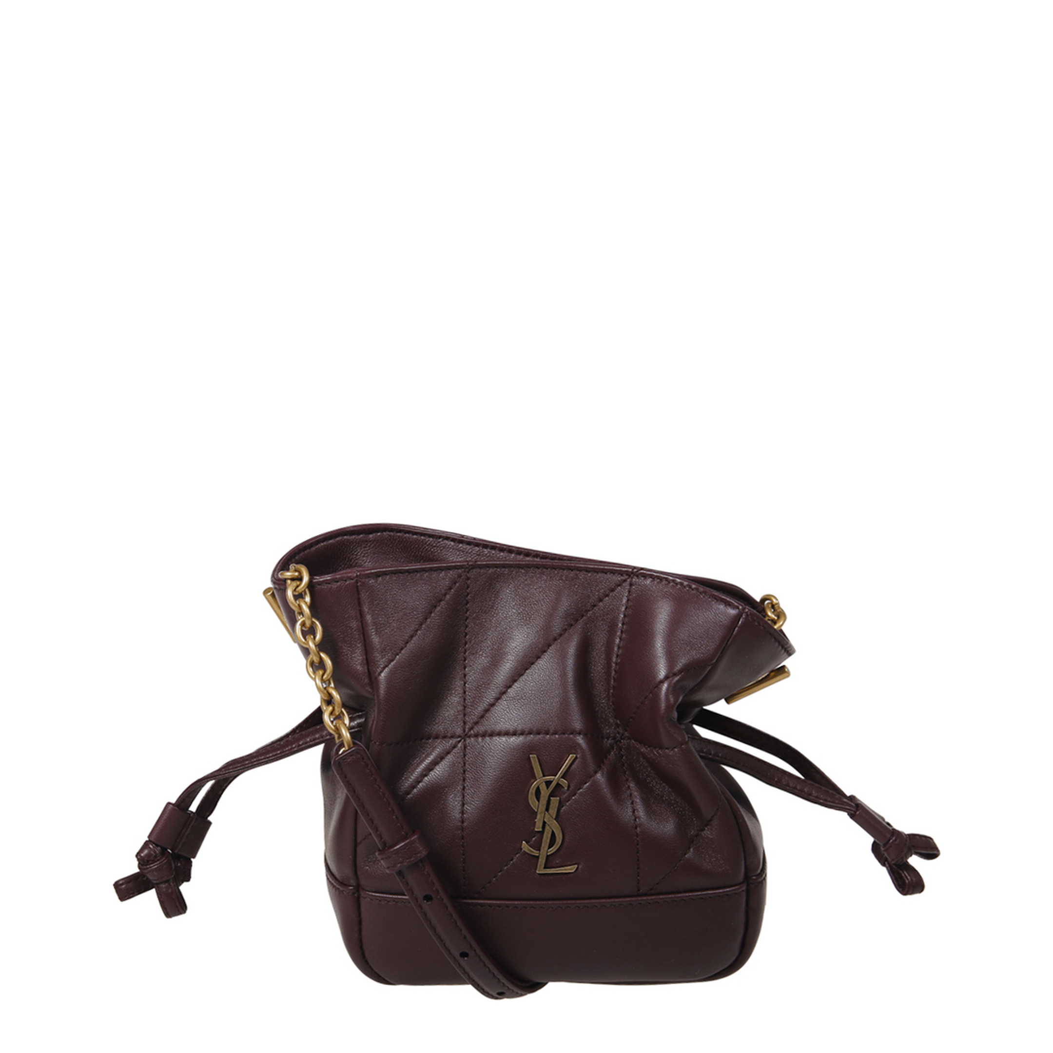 Jamie Mini Lambskin Shoulder Pouch - Rouge Cabernet - Image 1