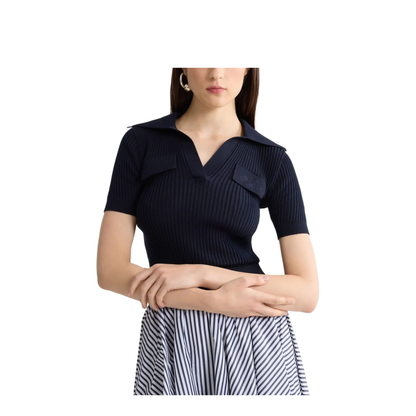 Embroidered Knitted Cotton Polo Shirt - Image 10