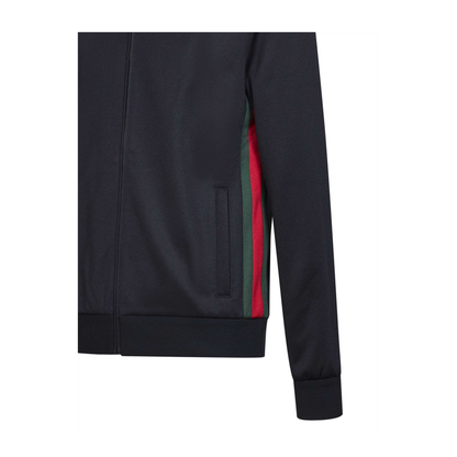 Blue Full Zip Jacket With Zip Closure - Image 3