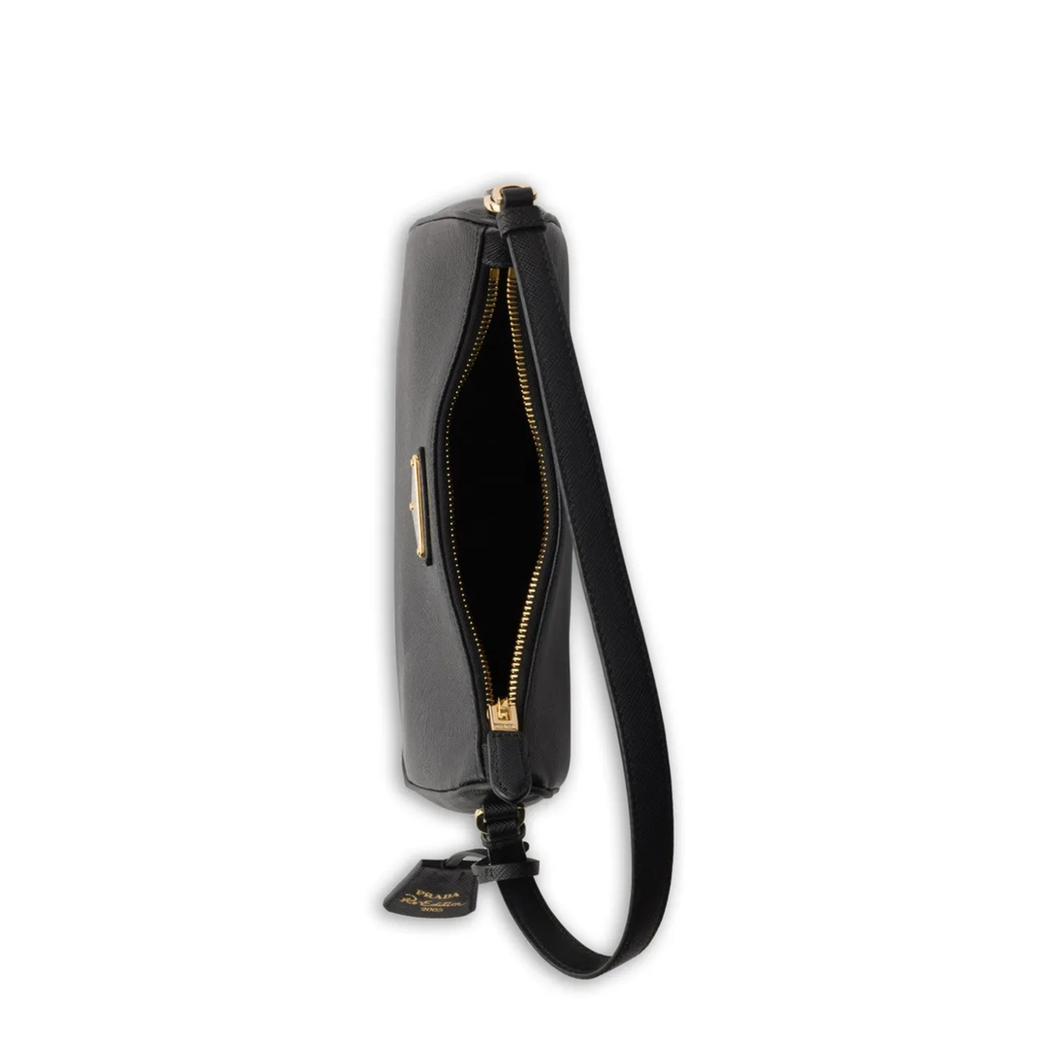 Black Re-edition Mini Saffiano Leather Bag - Image 3