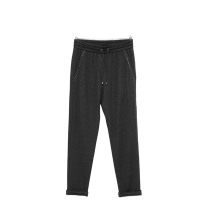 Cotton And Silk Blend Trousers - Image 1