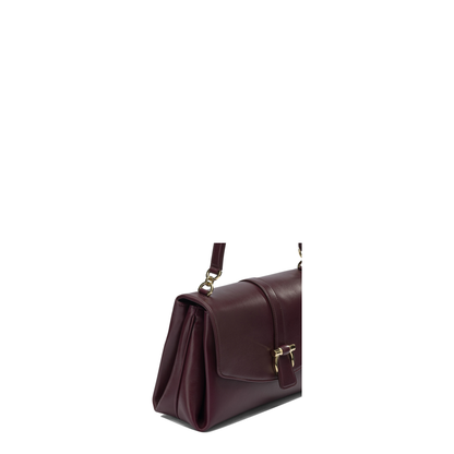 Leather Handbag Maroon - Image 4
