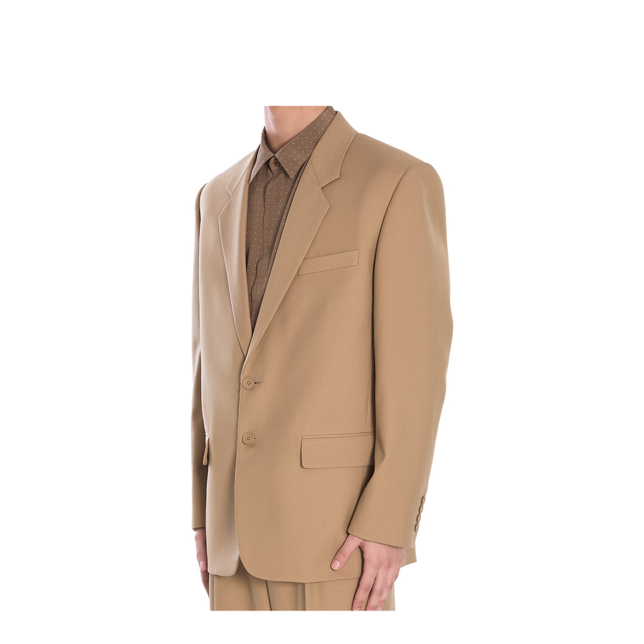 Single-breasted wool jacket - Image 2