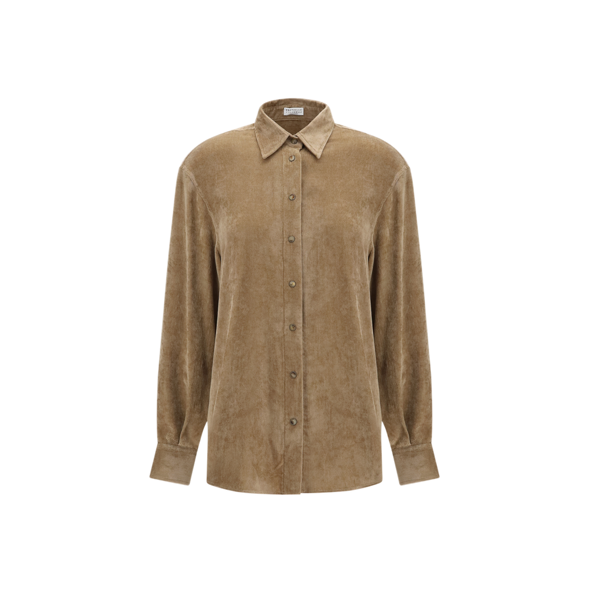 Snap Button Shirt In Cashmere Blend - Image 1