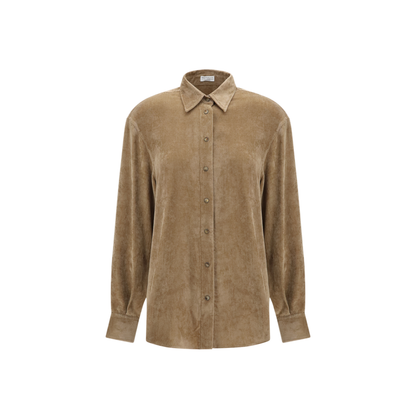 Snap Button Shirt In Cashmere Blend - Image 1