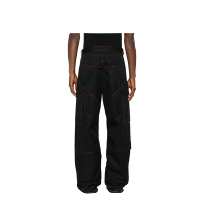 Contrast Stitches Cargo Pants - Image 4
