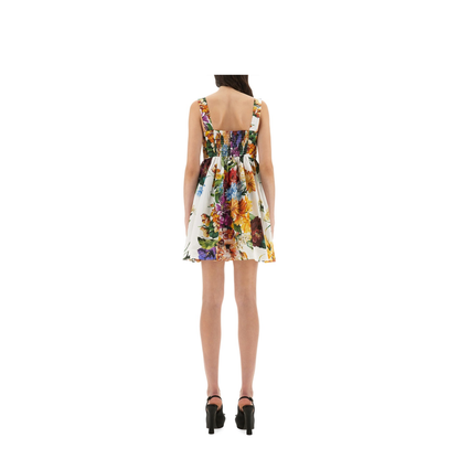 Bouquet Print Poplin Dress - Image 3
