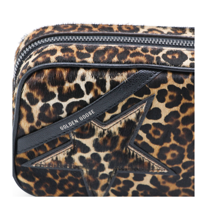 Mini Star Bag Mini Pony Skin Crossbody Bag - Beige, Brown and Black - Image 4