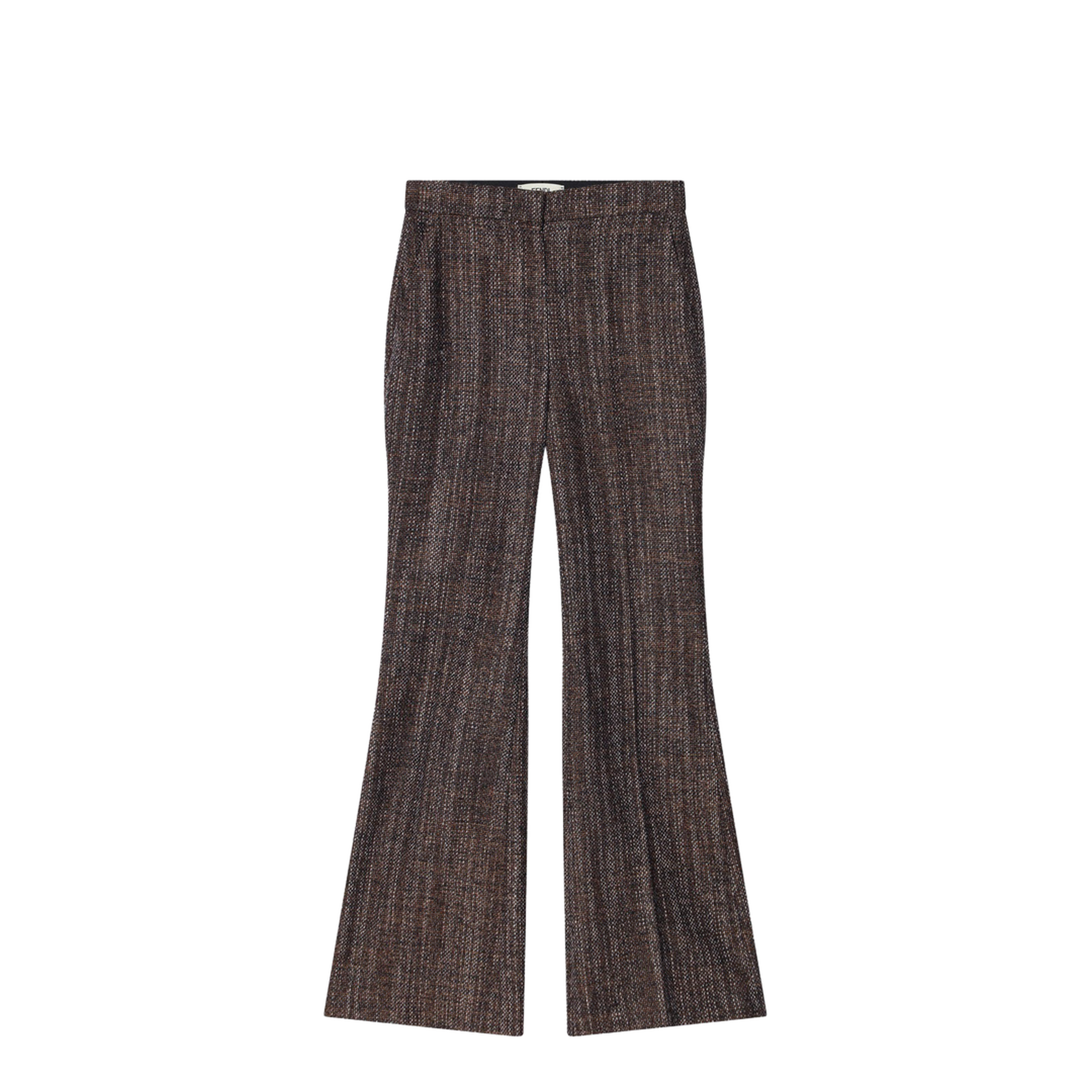 Rust Wool and Alpaca Trousers - Image 1