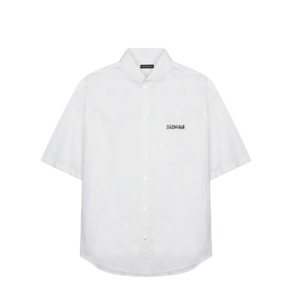 White Poplin Oversize Shirt - Image 1