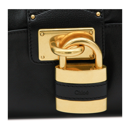 Paddington Grained Buffalo Leather Crossbody - Black - Image 7