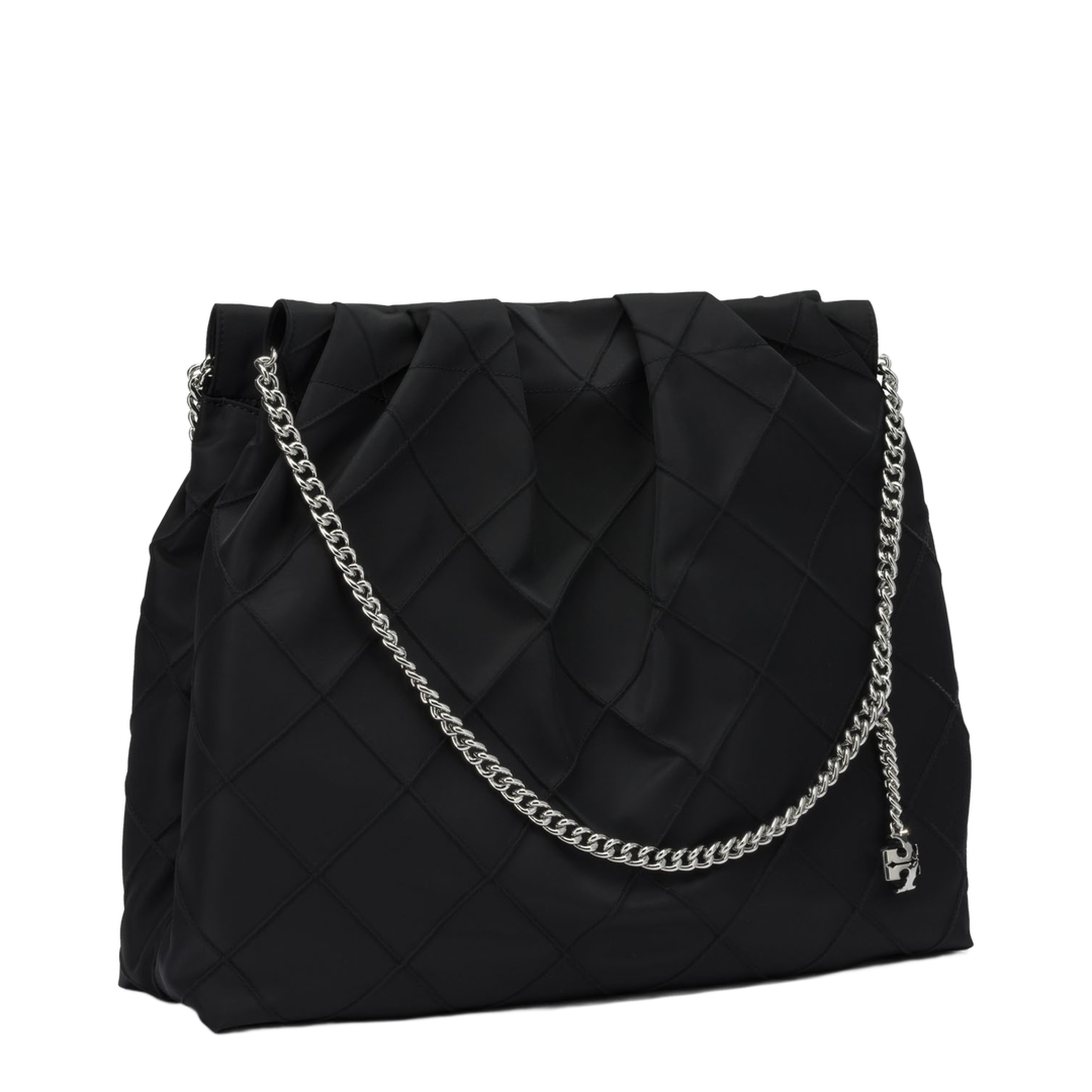 Fleming Nylon Hobo Bag - Black - Image 5