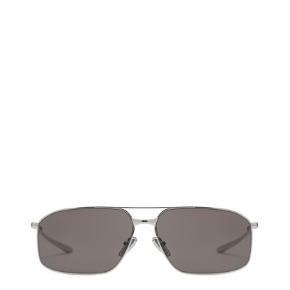 Rectangular Silver/Black Sunglasses - Image 1