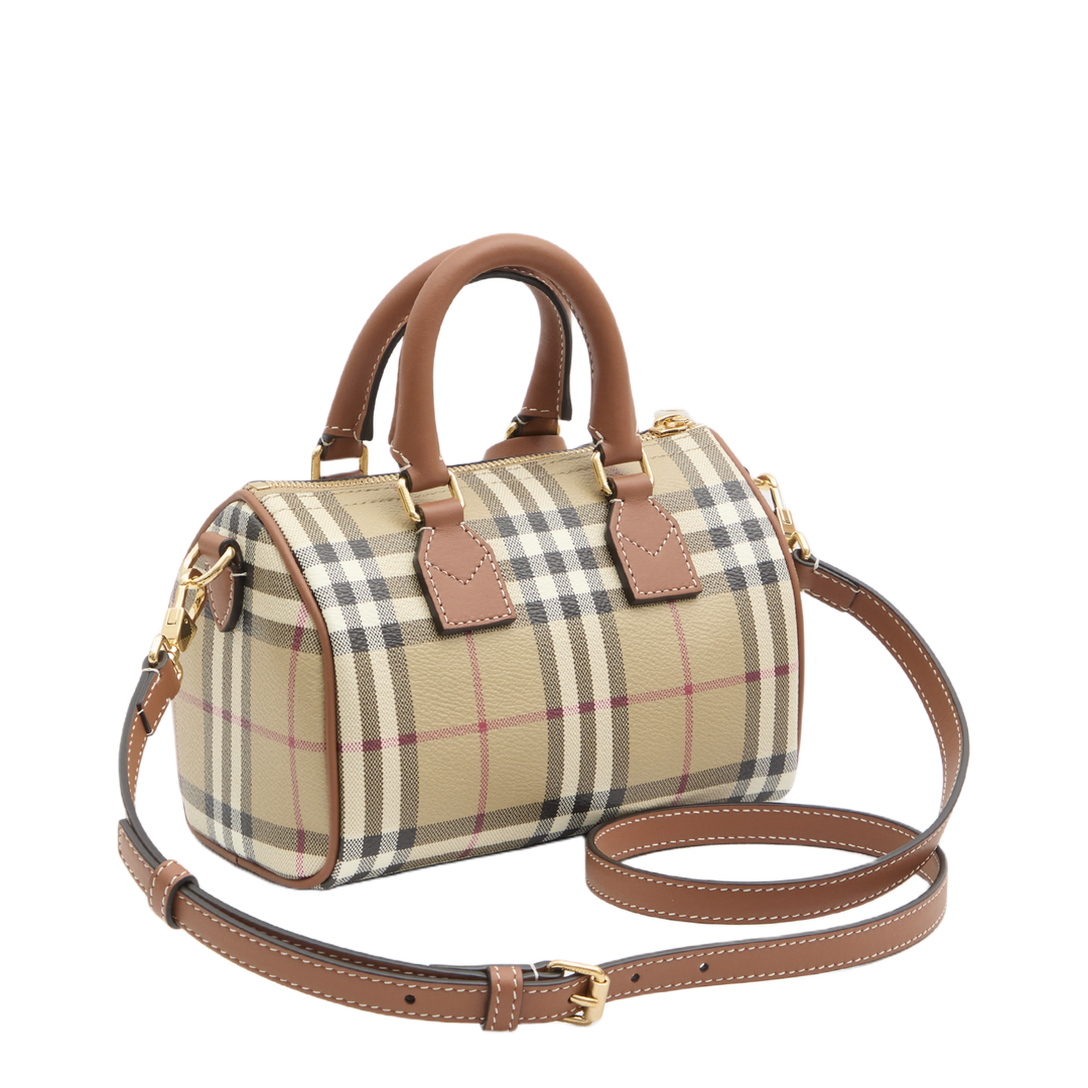 Mini Check Bowling Bag - Image 2