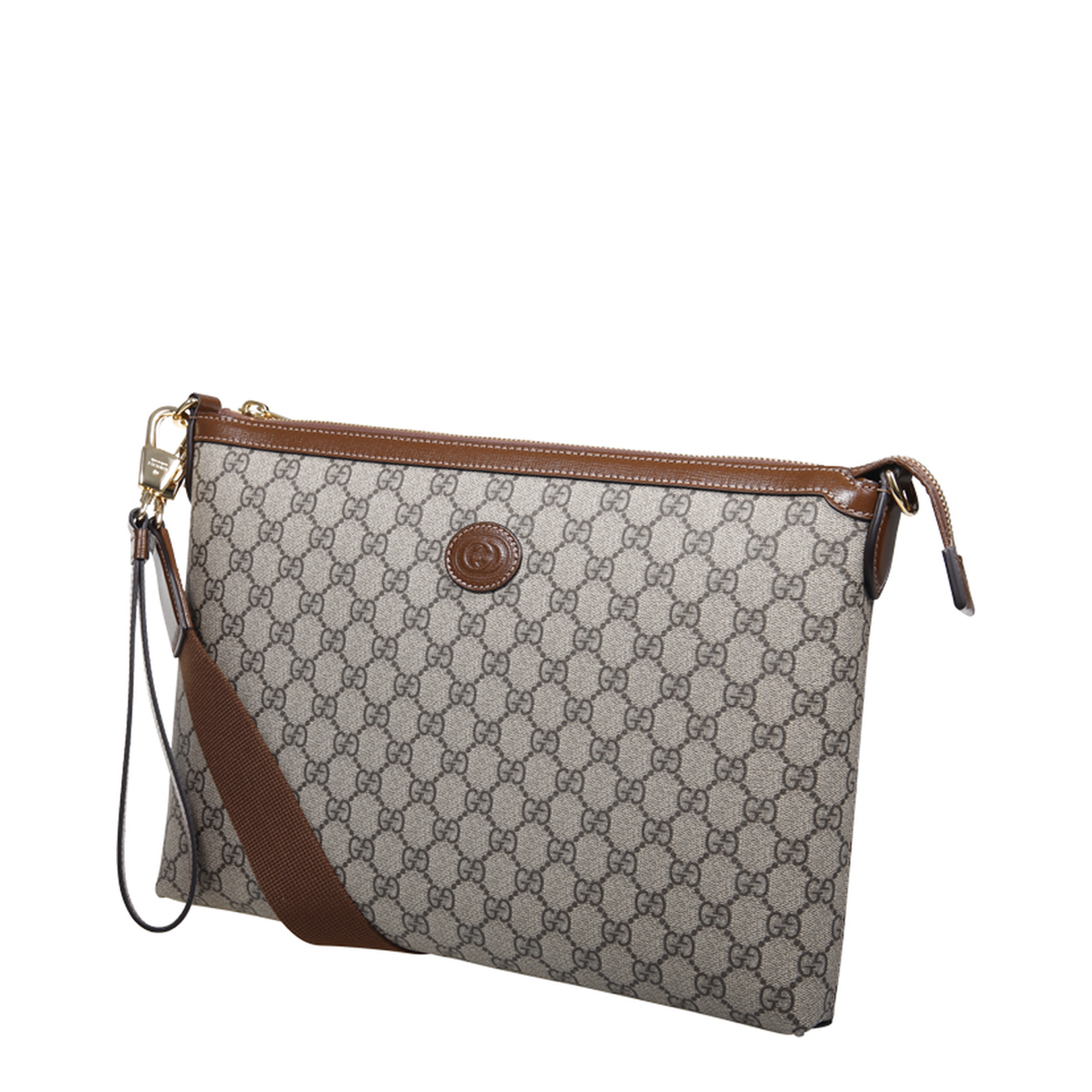 Small Canvas Bi-Color Pouch - Gray - Image 3