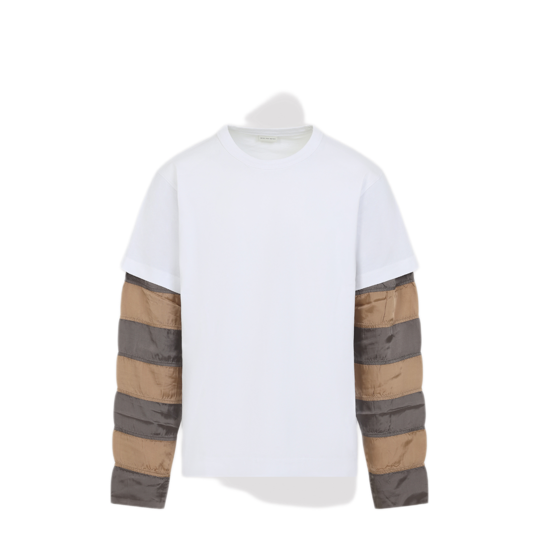Heedar Ls White Cotton T Shirt - Image 1